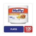 Plates | Hefty D28100 8.88 in. Soak Proof Tableware Foam Plates - White (100/Pack) image number 3