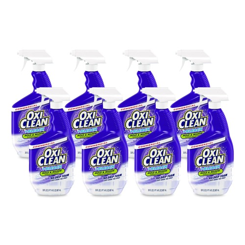 Bathroom Cleaners | OxiClean 57037-30000 30 oz Bleach Mold and Mildew Stain Remover - Citrus Scent (8/Carton) image number 0