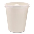 Food Containers & Lids | Chinet 89112 16 oz. - 32 oz. Plastic High Heat Vented Lid - White (50/Bag, 10/Bags Carton) image number 2