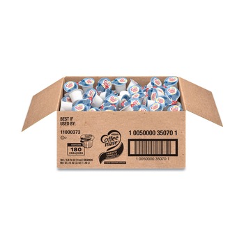 Coffee-Mate 11000373 0.38 oz Liquid Coffee Creamer Mini Cups - French Vanilla (180/Carton)