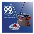 Mop Heads | O-Cedar 172092CT Rinse Clean Microfiber Refill Custom Size for Rinse Clean Mop System - Blue/White (6 Packs/Carton) image number 2