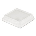 Food Containers & Lids | Handi-Foil 4048DL 8.25 in. x 8.25 in. x 1.5 in. Plastic Dome Lid - Clear (500/Carton) image number 2