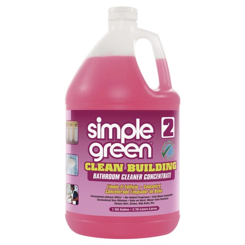 Bathroom Cleaners | Simple Green 1210000211101 Clean Building 1 gal Bottle Bathroom Cleaner Concentrate - Unscented (2/Carton) image number 0