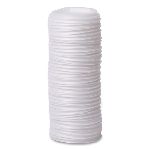 Cup Lids | Eco-Products EP-ECOLID-W 10 - 20 oz. EcoLid Renewable/Compostable Hot Cup Lid - White (800/Carton) image number 0