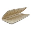 Food Containers & Lids | World Centric PB-SC-U13-LFS 13.7 in. x 6.6 in. x 1.3 in. Fiber Hinged Paper Containers - Natural (200/Carton) image number 0