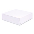 Bakery Boxes & Containers | SCT 1553 9 in. x 9 in. x 2.5 in. Paper Standard Bakery Boxes - White (250/Carton) image number 0