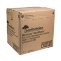 Food Containers & Lids | Pactiv Corp. YCN808010000 8.31 in. x 8.35 in. x 3.1 in. EarthChoice SmartLock Plastic Microwavable MFPP Hinged Lid Container - White (200/Carton) image number 4