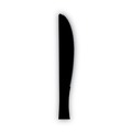 Disposable Knives | Dixie KM507 Heavy Mediumweight Plastic Knives - Black (1000/Carton) image number 4
