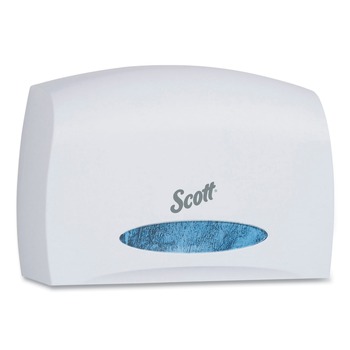Scott 09603 14.25 in. x 6 in. x 9.75 in. Essential Coreless Jumbo Roll Tissue Dispenser - White