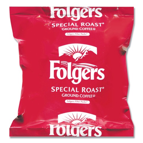 Coffee - Caffeinated | Folgers 2550006898 0.8 oz. Special Roast Coffee Filter Packs (40/Carton) image number 0