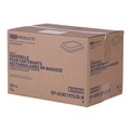 Food Containers & Lids | Eco-Products EP-SCRC107LID-R Worldview 10.82 in. x 10.71 in. x 1.83 in. 100 Percent Recycled Content Plastic Lid - Clear (200/Carton) image number 3