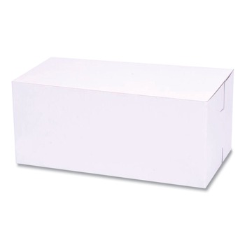  | SCT 1549 9 in. x 5 in. x 4 in. Standard Paper One-Piece Non-Window Bakery Boxes - White (250/Bundle)