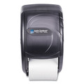 Toilet Tissue Dispensers | San Jamar R3590TBK 7.5 x 7 x 12.75 Duett Standard Oceans Bath Tissue Dispenser - Transparent Black Pearl image number 0