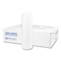 High-Density Trash Bags | Inteplast Group S404814N 45 gal. 14 microns 40 in. x 48 in. High-Density Interleaved Commercial Can Liners - Clear (25 Bags/Roll, 10 Rolls/Carton) image number 3