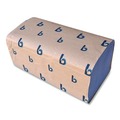 Perforated Roll & Hand Towels | Boardwalk BWK6191 9.05 x 10 Windshield Paper Towels - Blue (9/Carton) image number 1
