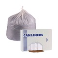 Low-Density Trash Bags | Boardwalk H4823MWK 24 in. x 23 in. 10 gal. 0.5 mil Linear Low Density Industrial Can Liners - White (500/Carton) image number 2