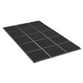 Floor Mats | Crown WS TF35BK 36 in. x 60 in. Safewalk Heavy-Duty Anti-Fatigue Drainage Mat - Black image number 0