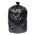 Low-Density Trash Bags | Pitt Plastics PCRL404620K 40 in. x 46 in. 1.7 mil 40 gal. Eco Strong Plus Can Liners - Black (100/Carton) image number 1