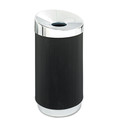 Outdoor Waste Receptacles | Safco 9799BL At-Your-Disposal 28-Gallon Polyethylene Vertex Receptacle - Black image number 1