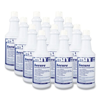 PRODUCTS | Misty 1038801 32 oz. Bottle Secure Hydrochloric Acid Bowl Cleaner - Mint Scent (12/Carton)