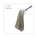 Mop Heads | Boardwalk BWK432C 32 oz. Pro Loop Web/Tailband Premium Standard Mop Head - White (12/Carton) image number 7