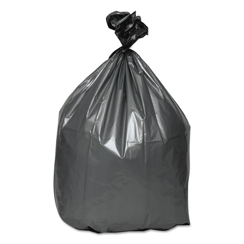 Low-Density Trash Bags | Platinum Plus 1507253 30 in. x 36 in. 30-Gallon 1.35 mil. Can Liners - Gray (100/Carton) image number 0