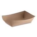 Food Trays & Liners | SCT SCH 0525 3 lbs. Capacity Paper Eco Food Trays - Brown (500/Carton) image number 1
