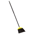 Brooms | Rubbermaid Commercial FG638906BLA Jumbo Smooth Sweep 46 in. Handle Angled Broom - Black/Yellow image number 0