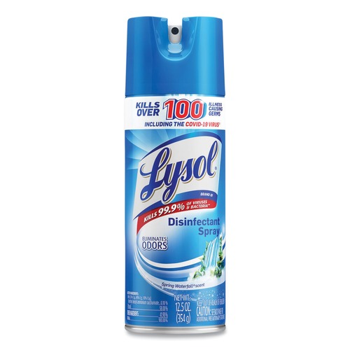 Disinfecting & Cleaning Solutions | LYSOL Brand 19200-02845 12.5 oz. Liquid Disinfectant Spray - Spring Waterfall Scent image number 0
