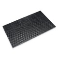 Floor Mats | Crown WS TF35BK 36 in. x 60 in. Safewalk Heavy-Duty Anti-Fatigue Drainage Mat - Black image number 1