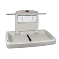 Baby Changing Stations | Rubbermaid Commercial FG781888LPLAT 33.5 in. x 21.5 in. Sturdy Station 2 Baby Changing Table - Platinum image number 0