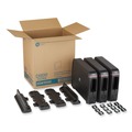 Cutlery Dispensers | Dixie SSW3D85 12.44 in. x 11.17 in. x 10.5 in. SmartStock Wrapped Cutlery Dispenser - Black (1/Carton) image number 3