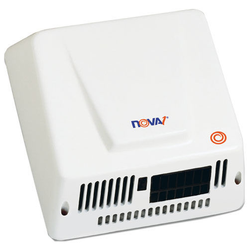 Hand Dryers | WORLD DRYER 083000000 110V-240V 9 in. x 9.75 in. x 4 in. Aluminum NOVA Hand Dryer - White image number 0