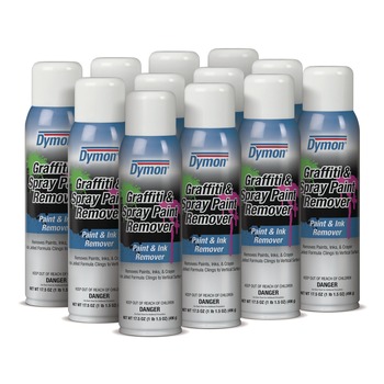 PAINT GRAFFITI AND GUM REMOVERS | ITW Dymon 07820 17.5 oz. Jelled Formula Graffiti/Paint Remover Aerosol Spray (12/Carton)
