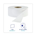 Toilet Tissues | Boardwalk B6111 3-1/2 in. x 2000 ft. JRT Jr. 1-Ply Bath Tissue - Jumbo, White (12/Carton) image number 2
