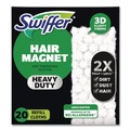 Floor Dusters & Accessories | Swiffer 80314634 10.3 in. x 7.8 in. Heavy-Duty Dry Refill Cloths - White (80/Carton) image number 1