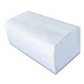 Perforated Roll & Hand Towels | Boardwalk BWK52GREEN 9.13 in. x 10.25 in. 1-Ply Green Single-Fold Towels - Natural White (16 Packs/Carton) image number 4