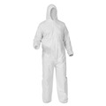 Cleaning Cloths & Wipes | Ansell 38939 A35 Liquid and Particle Protection Coveralls Hooded - X-Large, White (25/Carton) image number 0