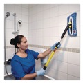 Mop Heads | Rubbermaid Commercial HYGEN FGQ89100BL00 8 in. x 8 in. HYGEN Flexi Frame Microfiber Damp Mop Covers - Blue image number 3