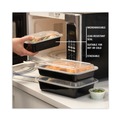 Food Containers & Lids | Pactiv Corp. NC838B Newspring VERSAtainer 5 x 7.25 x 2 24 oz Plastic Microwavable Containers - Black/Clear (150/Carton) image number 5