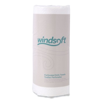  | Windsoft WIN122085RL 11 in. x 8.5 in. 2-Ply Kitchen Roll Towels - White (1 Roll)
