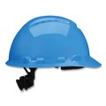 Head & Face Protection | 3M H-703SFV-UV SecureFit H-Series 4-Point Pressure Diffusion Ratchet Suspension H-700 Vented Cap with UV Indicator Hard Hats - Blue image number 1
