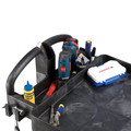 Carts | Rubbermaid Commercial FG452088BLA 25.9 in. x 45.2 in. x 32.2 in. 500 lbs. Capacity 2 Lipped Shelves Heavy-Duty Plastic Utility Cart - Black image number 9