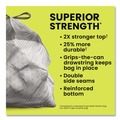 Drawstring & Kitchen Bags | Glad 70320 ForceFlex MaxStrength 24 in. x 28 in. 13 Gallon Tall Kitchen Drawstring Trash Bags - Fresh Clean Scent/White (204/Carton) image number 6