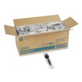 Disposable Spoons | Dixie SH53C7 Individually Wrapped Heavyweight Polystyrene Soup Spoons - Black (1000/Carton) image number 0