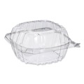 Food Containers & Lids | Dart PET57PST1 5.86 in. x 3.11 in. ClearSeal Hinged-Lid Plastic Containers - Clear (500/Carton) image number 0