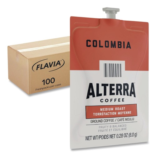 Coffee - Caffeinated | FLAVIA 48006 Alterra Coffee Freshpack - Columbia (100/Carton) image number 0