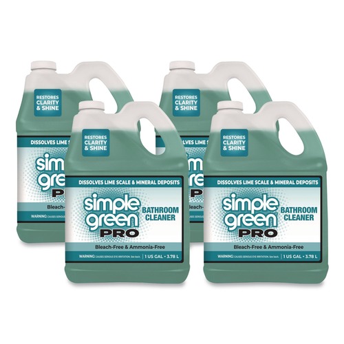 Lime & Rust Removers | Simple Green 1710100451128 1 Gallon Pro Bathroom Cleaner (4/Carton) image number 0