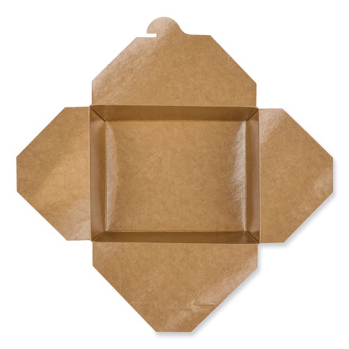 Food Containers & Lids | GEN KS10121 Reclosable 54 oz. Paper Take-Out Box - Kraft (200/Carton) image number 0