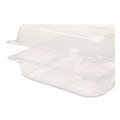 Perforated Roll & Hand Towels | Karat FP-HC99PET-1C PET Plastic Hinged Container 9 x 9 x 3.6 Clear Plastic 100/Pack 2 Packs/Carton image number 5
